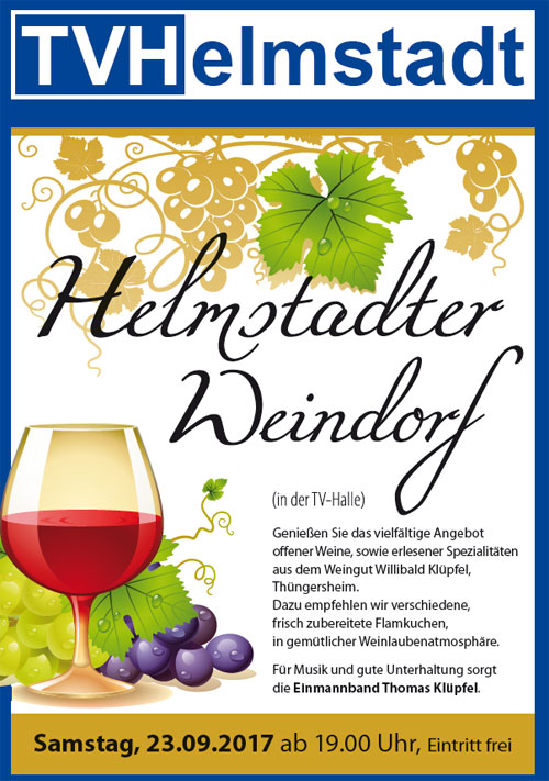 Weindorf 2017 in der TV Turnhalle