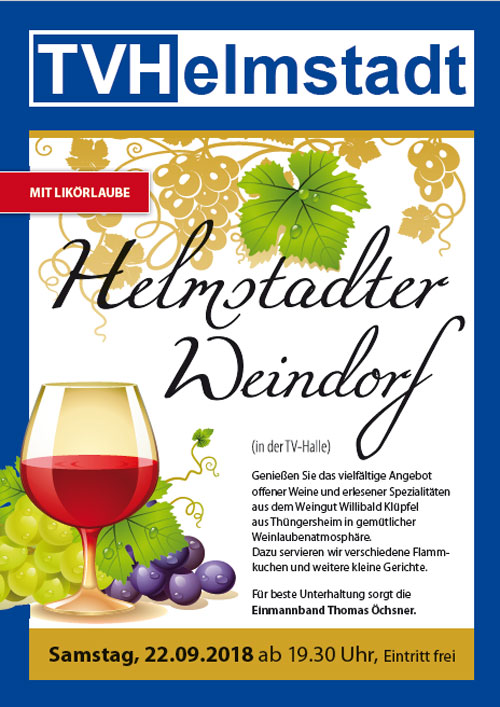 Weindorf 2018 in der TV Turnhalle